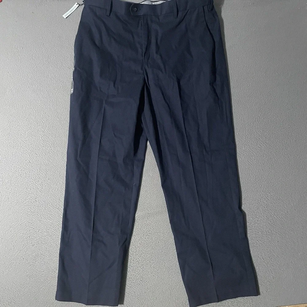 Croft & Barrow‎ Men's Dress Pants Plain Front Flexible Waist Comfort 36W x 29L